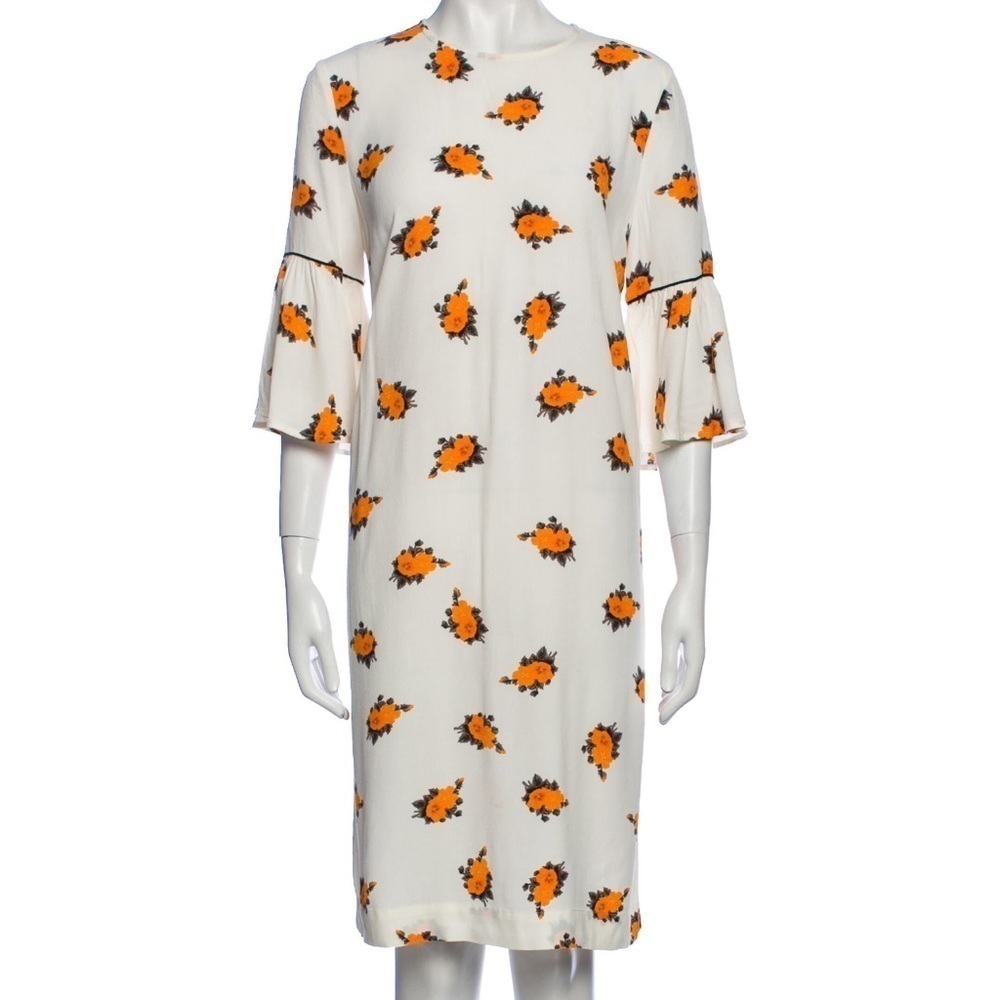 𝅺ganni Printed Knee Length Dress